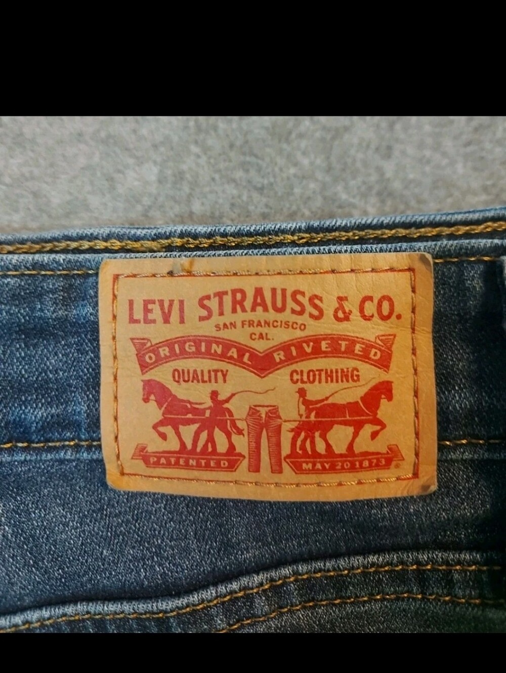 Levi's 721 High Rise Skinny Jeans Woman W29 L30 Blue Story Dark Wash - Picture 5 of 12